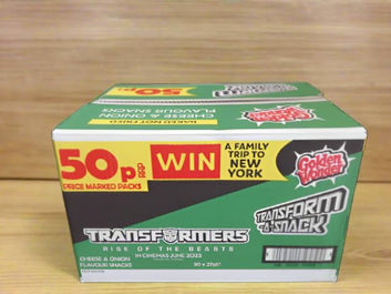 Golden Wonder Transform -A-Snack 30 × 27g Cheese & Onion Flavour, Perfect for School, Lunches, Parties, Lunch Snack Size Crisps Chips