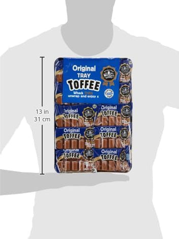 WALKERS Nonsuch Original Creamy Toffee Bars in Traditional Tin Tray 100 g (Pack of 10) Retro Sweets