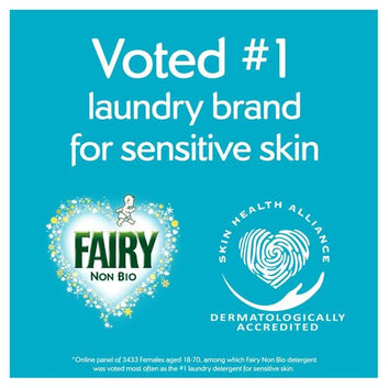 Fairy Non-Bio Platinum 70 PODS, Washing Liquid Laundry Detergent Tablets/Capsules For Sensitive Skin Easy to Use Pods Cleaning Booster Capsules