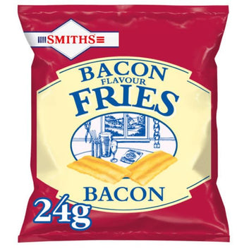 Bacon Fries 24 x 27g and Scampi Fries 24 x 27g Pub Card Bundle - British Snack Savory Snacks Party Snacks Lemon Flavour Crisps Veggie Friendly Selection