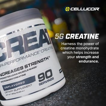 Cellucor Cor-Performance Micronised Creatine Monohydrate Powder Unflavoured 90 Servings (306g) Amino Acid Nutritional Supplement for Pre Workout and Post Workout Vegetarian and Vegan Creatine
