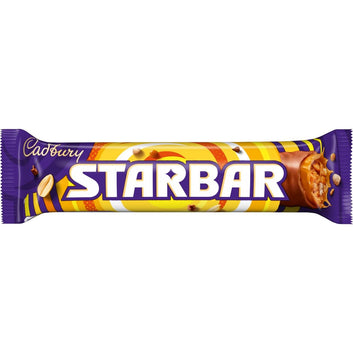 Cadbury Starbar Chocolate Bar, Milk Chocolate with Caramel & Peanut Centre, 49 g (Pack of 32)