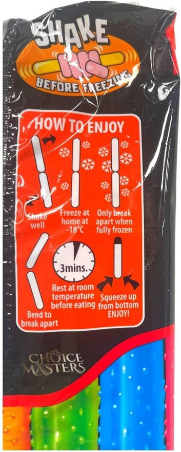 Tango Eezy Freezzy 2-in-1 Ice Pops Tango 2-Flavor Ice Pops - 3 x 8 Pack (24 Pack) Gluten Free, Suitable for Kosher & Vegetarians Asssoted Flavour Freezable Pops Cherry Apple Orange Blue Raspberry